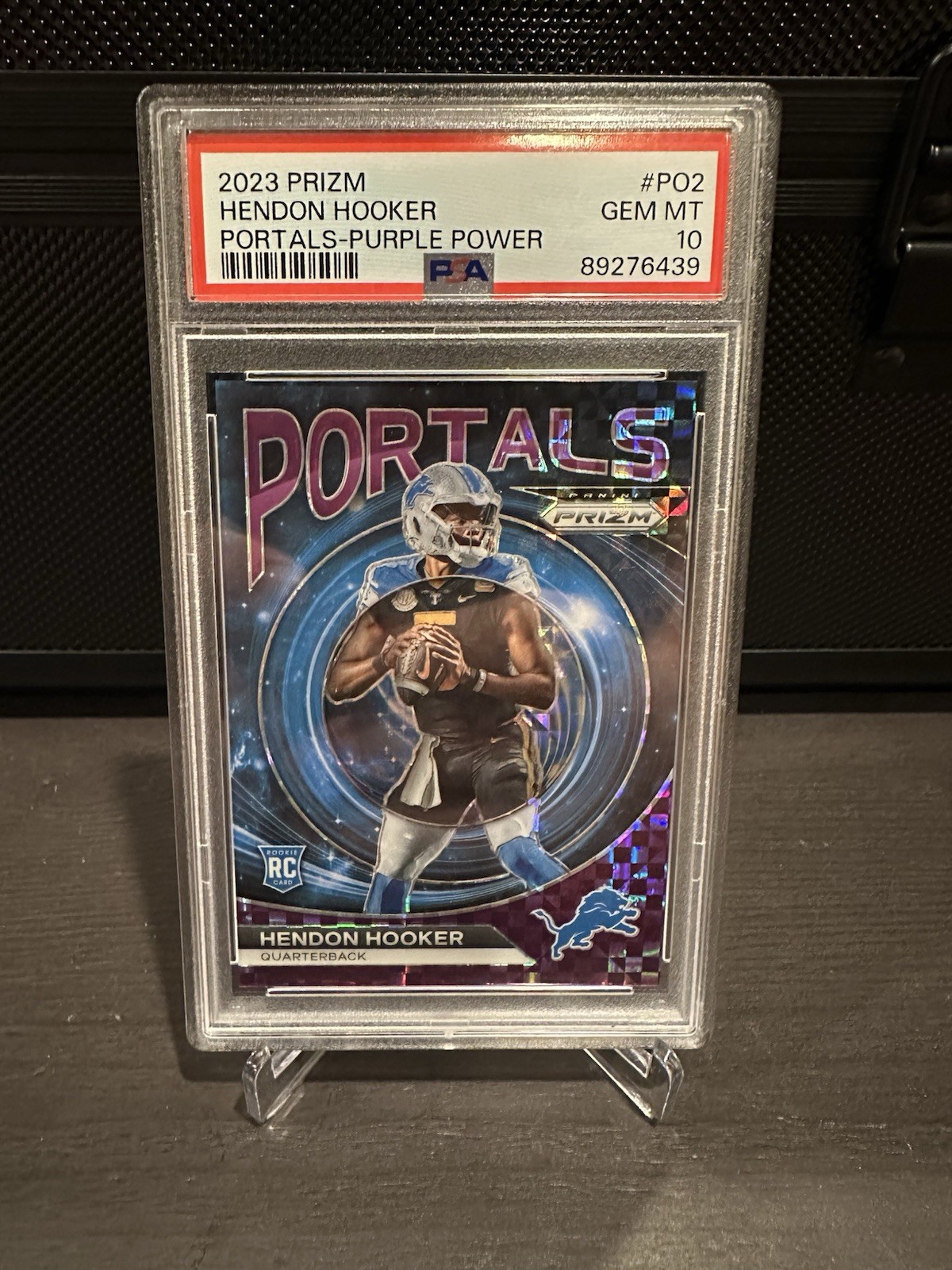 Hendon Hooker Panini Prizm Portals #PO2 Purple Power