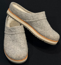 Merrell Juno Wool Clogs Women's Sz 7 Grey Sherpa Lining Slip On Mule Comfort