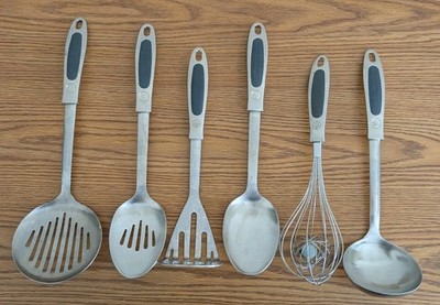 Inox Edelstahl Rost Frei Stainless 18/8 Slotted Serving Spoon, Ladle, Mixer, +++