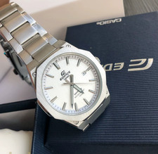 Casio Edifice Mens Silver Dial Stainless Stee...