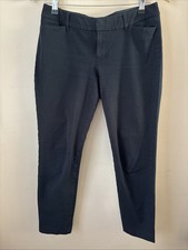 Old Navy Women  s Black Pixie Mid Rise Dress Pants Size 6 Stretch Work Slacks