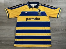 Size XL - 1999-2000 Parma Calcio Champion Home Jersey Vintage Retro