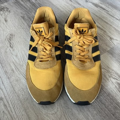 Adidas Iniki Runner Goldenrod Gold Black BY9733 5923 Yellow y3 vtg Gazelle 11.5