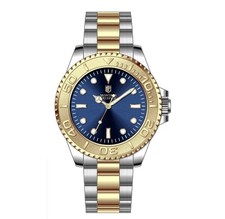 Montres Prestige X Invicta Men's Watch MPW-0265 43mm Blue Dial Gold Bezel New