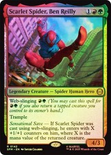 MTG FOIL Scarlet Spider, Ben Reilly  - Marvel's Spider-Man #142