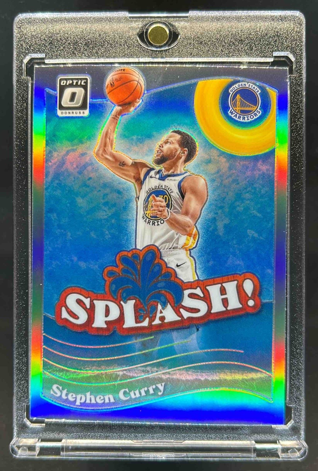 2023-24 Donruss Optic Stephen Curry Splash Holo #8 Warriors