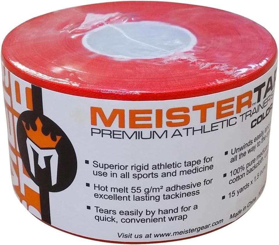 Athletic Trainer's Tape 15Yd x 1.5" - Red (32 Rolls) - Image 3 of 3