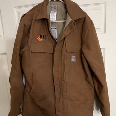 Carhartt FR  HRC4 Flame Resistant Work Jacket Brown Medium Quilt High Hazard NWT
