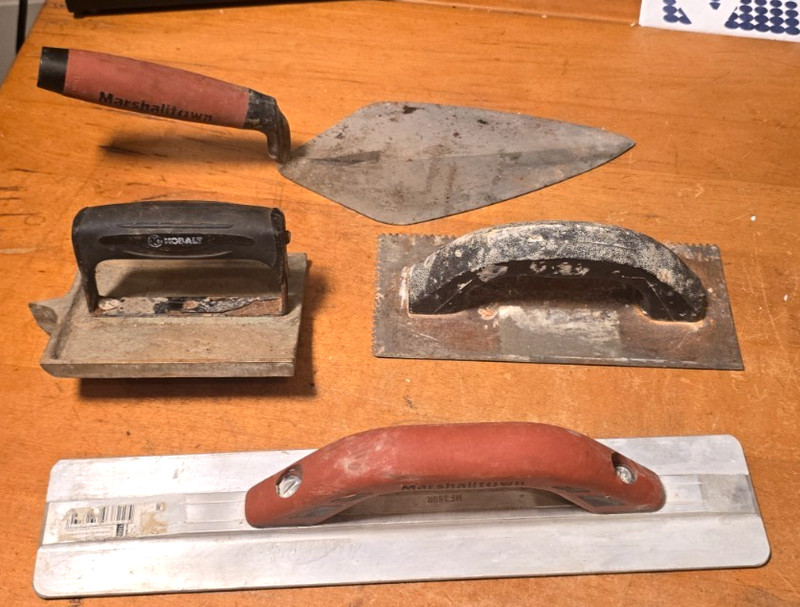 Marshalltown, Kobalt  Finishing Tool Lot – Trowels, Float & Edger 4 Piece