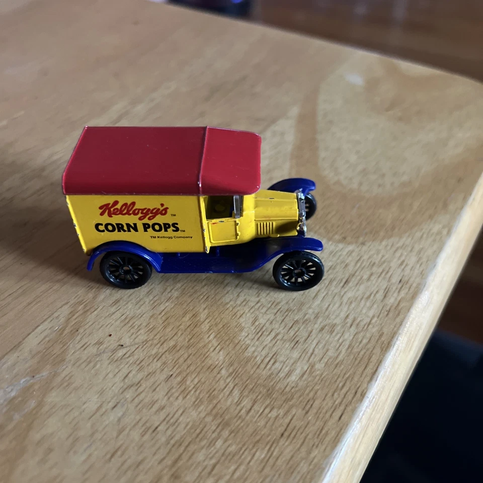 Vintage Kellogs Cereal Matchbox Multicolor Cars Ford Model A & Model T 1989 1024 - Image 4 of 4