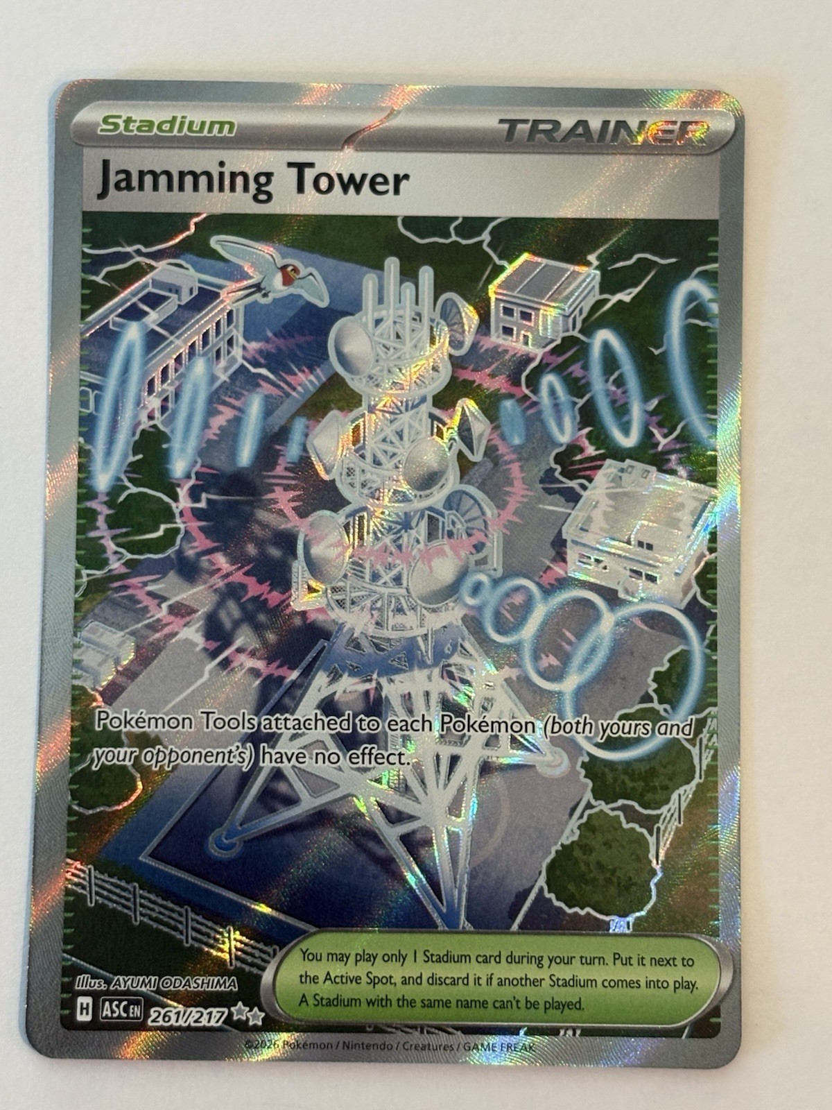 Jamming Tower Ultra Rare ME: Ascended Heroes 261/217 NM