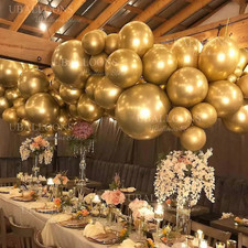 Chrome Gold Balloons Garland Metallic Gold Balloon Arch Kit