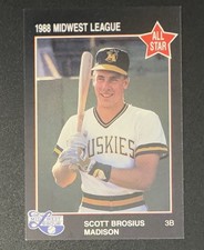 Scott Brosius 1988 Midwest League All Star #50 - Madison Huskies