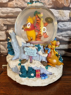 DISNEY - VINTAGE, Winnie The Pooh. Schneekugel Weihnachten, drehbar, Musik 90er Jahre