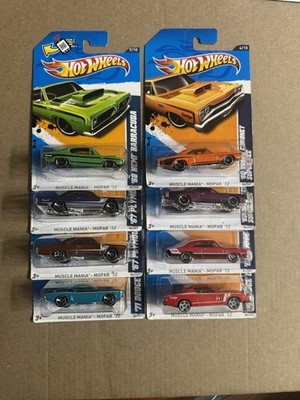 Hot Wheels Muscle Mania -Mopar Lot of 8 Different Models (read Description)