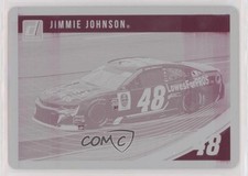 2019 Donruss NASCAR Cars Printing Plate Magenta 1/1 Jimmie Johnson #86 HOF s7f