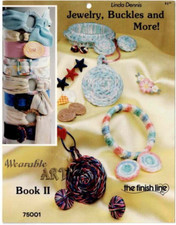 Jewelry Buckles More Wearable Art Crochet Yarn 1986 VTG Linda Dennis Craft