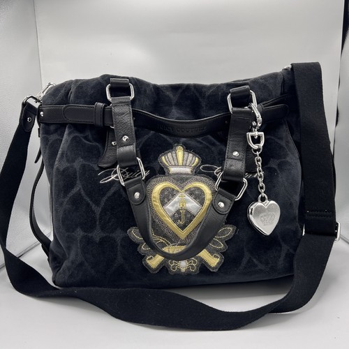Juice Couture Extra Heavy Velour Tote Bag - Picture 2 of 13