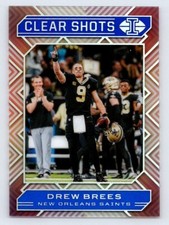 2020 Panini Illusions DREW BREES Clear Shots Blue #7