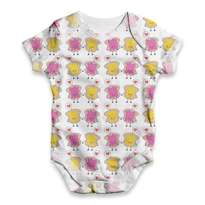 Peanut Butter Jelly Love All Over Print Baby Shower Romper