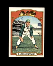 Darold Knowles Hand Signed 1972 Topps Oakland Athletics Autographed