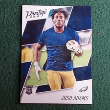 Josh Adams Philadelphia Eagles Rookie 2018 Panini Prestige football RC card #266. rookie card picture