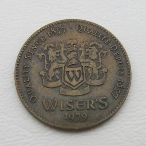 Vintage Wiser's Distillery Canada Advertising Token 1979 Quality Since ...