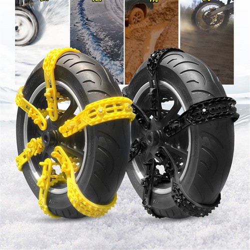 4Pcs Anti-Skid Snow Chain Motorcycles Bicycles Wheels Tire Non-slip Snow Chains - Picture 4 of 9