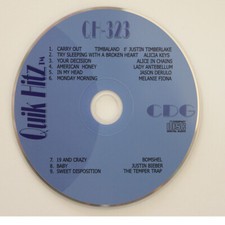 KARAOKE CD G QUIK HITS-323 ALICIA KEYS,JASON DERULO,JUSTIN BIEBER ORIGINALNew  