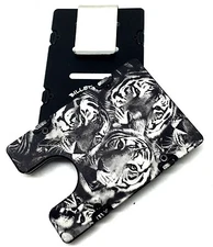 BilletVault Wallet Aluminum RFID protection black anodized, Tigers Pattern, USA