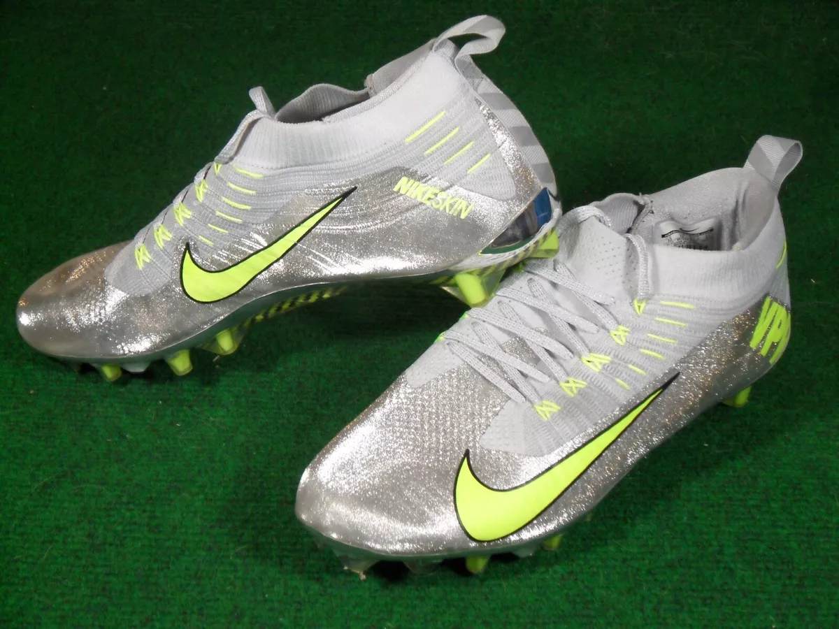 Silver football cleats cheap