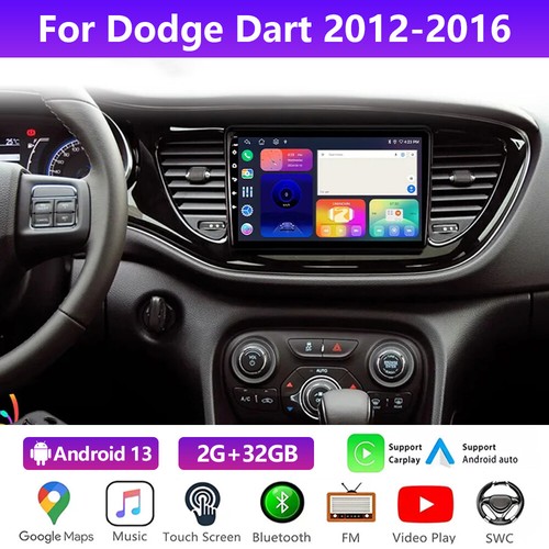 9'' Android 13 For Dodge Dart 2012-2016 Car Radio Wifi Stereo GPS Navi Carplay - Picture 3 of 24