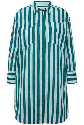 Studio Untold Damen große Größen Hemdbluse oversized Streifen Langarm 816481