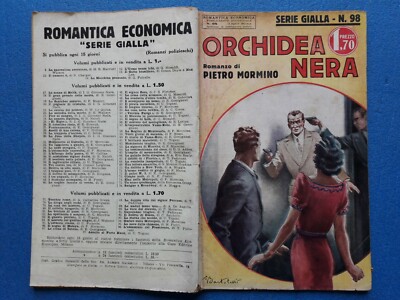 SERIE GIALLA N.98 1941 ORCHIDEA NERA PIETRO MORMINO SONZOGNO CVMG519