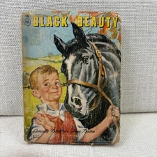 Vintage 1959 Black Beauty Hardback Book by Anna Sewell Retold by Dan Kasen