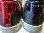 Gucci Mens Monogram Sneakers Black GG Size 10 — photo 2