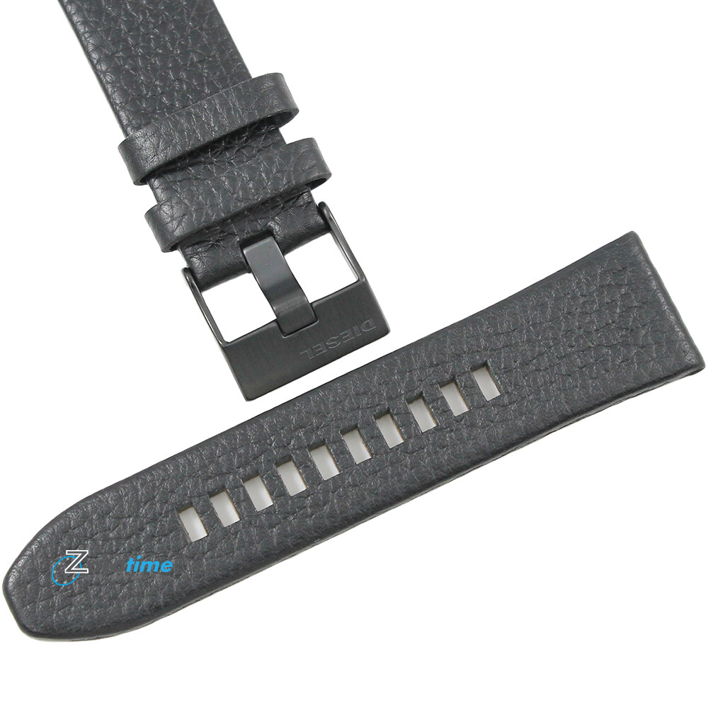 Diesel ブラックベルト Men's 2.9cm leather belt with oval d logo | Black | Diesel
