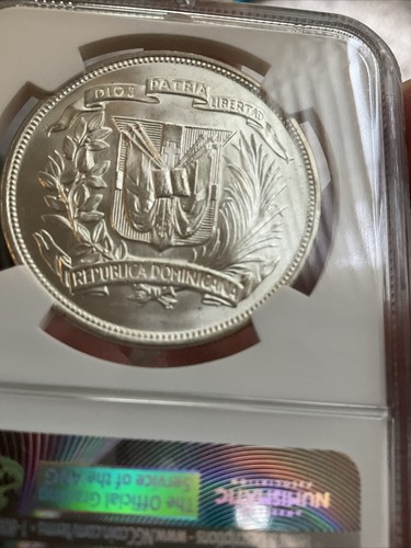 NGC 1952 MS64 Dominican Republic Peso - Picture 4 of 5