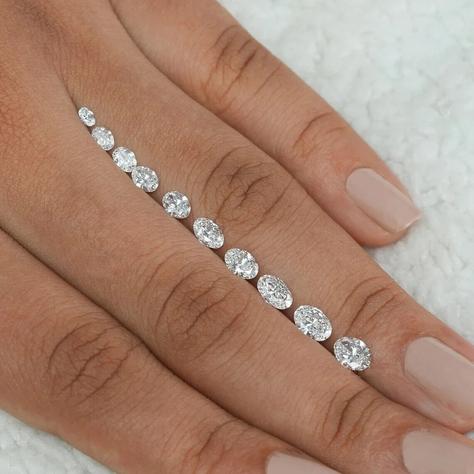 3 mm to 7 mm Oval Lab Grown Loose White Diamonds EF-VS  CVD Lab Grown Loose Diam - Image 4 of 4