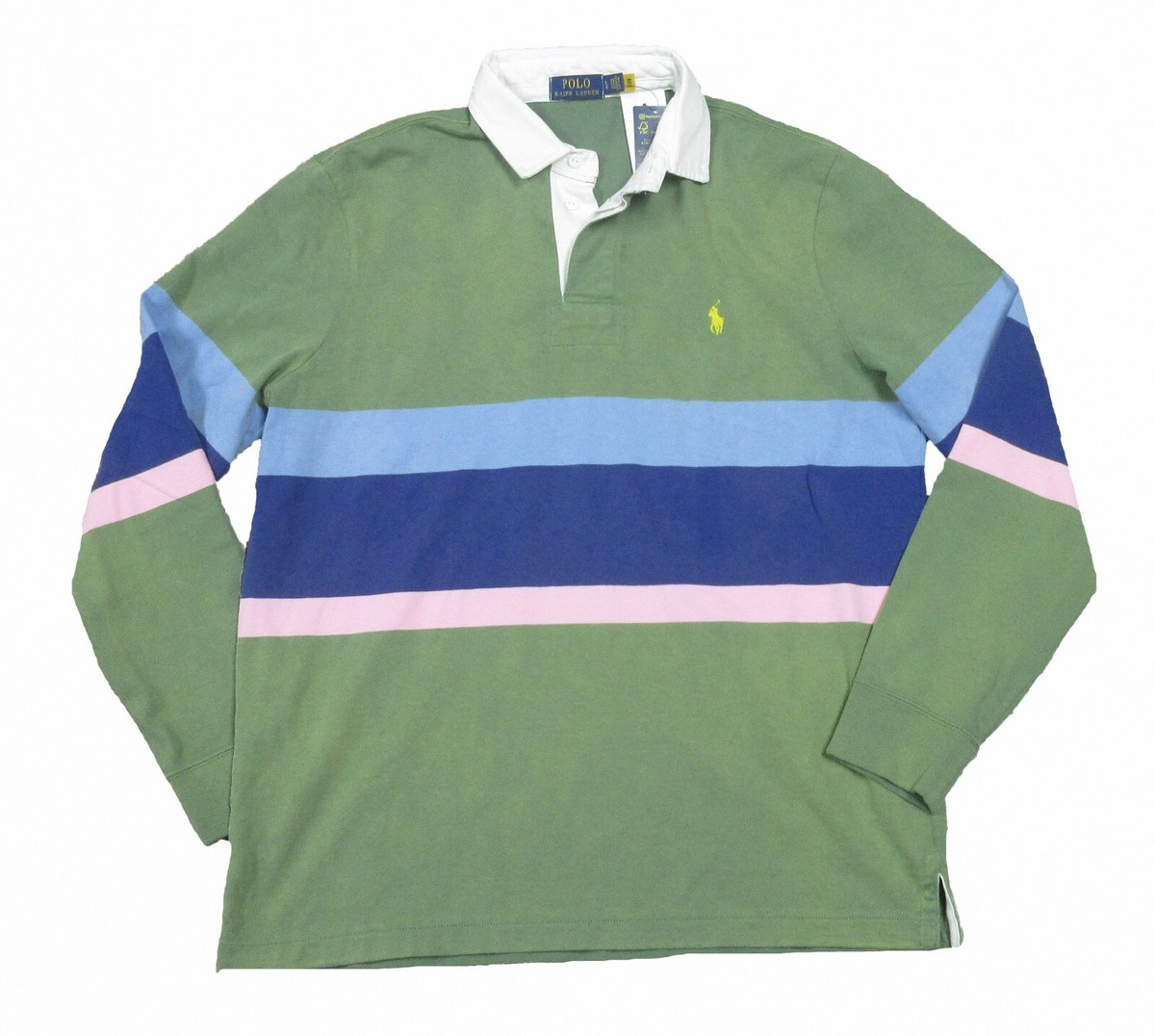 Polo Ralph Lauren Men's Green Multi Colorblock Classic Fit