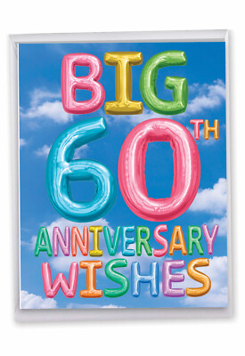 Milestone Anniversary Card (8.5 x 11 Inch) - Inflated Messages J5651HMAG-US