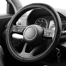 Universal Car Steering Wheel Cover Accessories,Microfiber Leather Non Slip 15"
