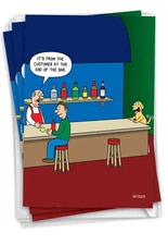 3 Pack Funny Birthday Greeting Cards w/ Envelopes(1 Design, 3 Each) Dog Customer