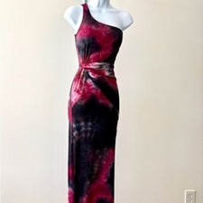 Fashion Nova Dress Medium Asymmetrical BodyCon Tie Dye Boho Soft Grunge Gothic