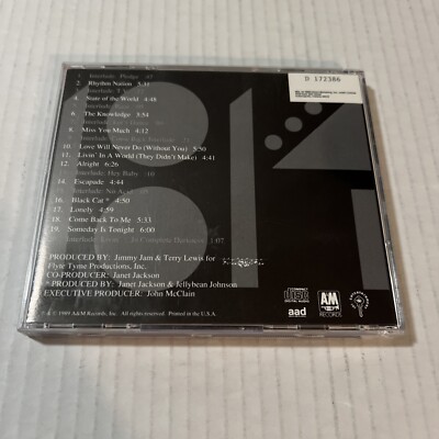 Janet Jackson – Janet Jackson's Rhythm Nation 1814 (CD, BMG 1989