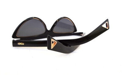 FENDI Women's Sunglasses FF0383/S 807 Black 55-15-140 MADE IN