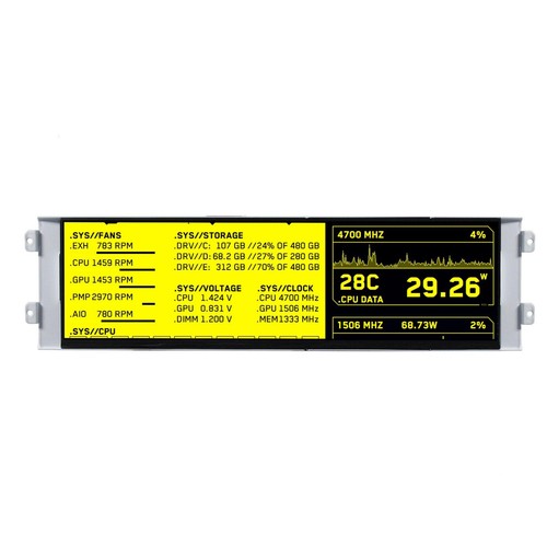 12.6inch 1920x515 Bar LCD For JONSBO D41 Pc Case LCD Monitor CPU GPU Secondary - 第 1/8 張圖片
