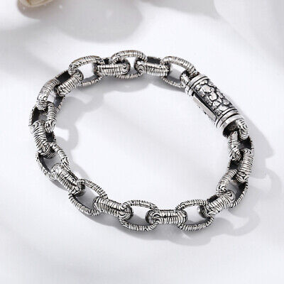 10mm 7.87inch 49g S925 Sterling Silver Stone Bracelet | eBay 10mm 7.87inch 49g S925 Sterling Silver Stone Bracelet | eBay