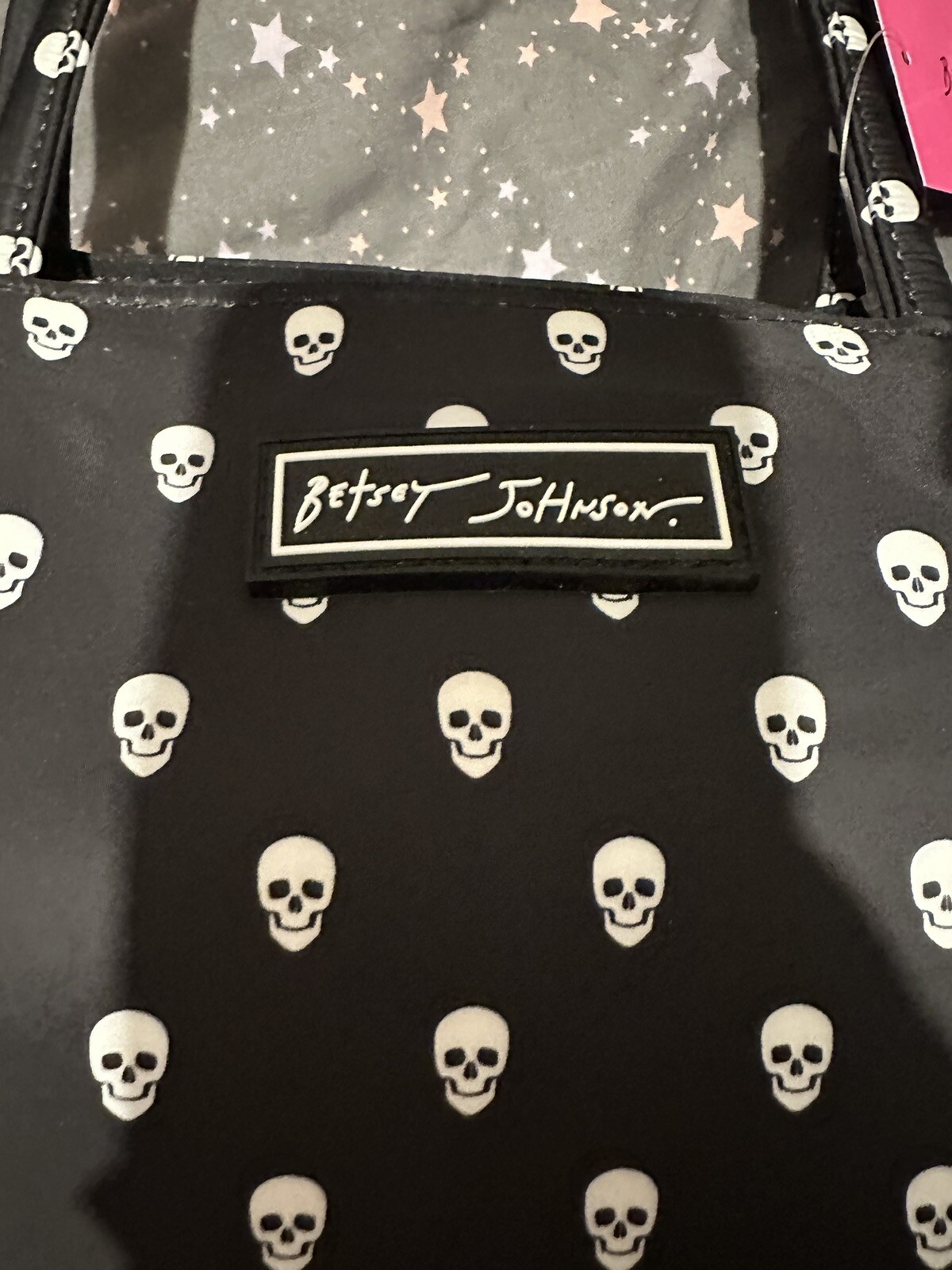 BNWT TK Maxx Betsey Johnson Skulls Insulated Lunch Bag Water Resistant