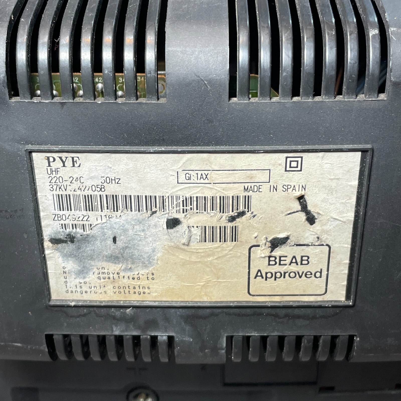 PYE 14" CRT Cube Colour TV Video Retro Gaming Display Television SPARES